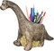 Dinosaur Pencil Holder 9.5" x 7.5" x 3" Ceramic Dinosaur Desk Office Accessory